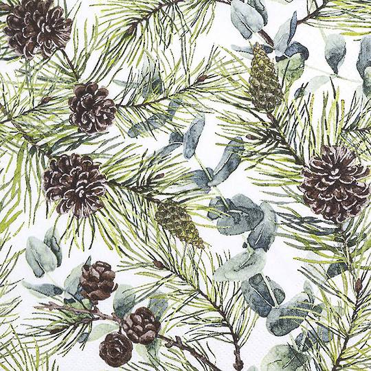 Paper Napkins 33cm, Eucalyptus & Pine *ETA Nov